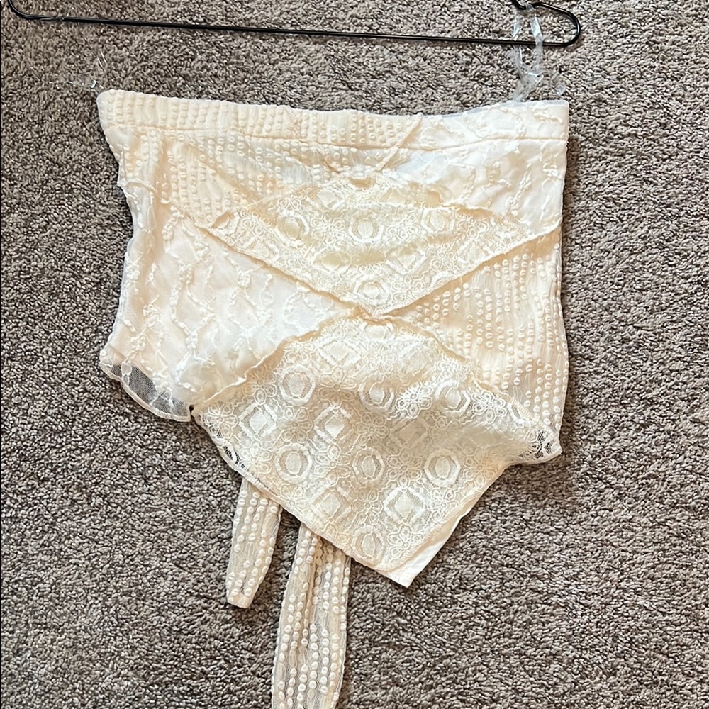 Elegant Cream Lace Women's Intimate Top